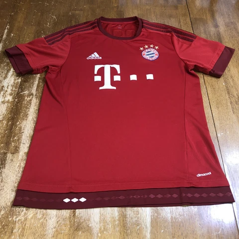BAYERN MUNICH germany 2015 2016 FOOTBALL SHIRT JERSEY HOME ADIDAS ORIGINAL Large Cover