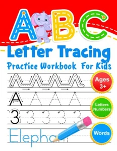ABC Letter Tracing Practice Workbook for Kids Learning To Write Alphabet Numbers - Picture 1 of 2