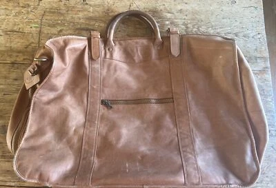Used Dakota Soft Brown Leather Tumi Bi-Fold Over Garment Bag/ Duffel - Image 1 of 4