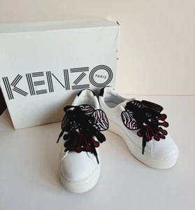NEU Kenzo weiße Lackleder Plateau Sneaker Gr. 35 / US 5 - Bild 1 von 18