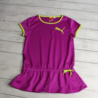 Puma Girl's Casual Top Size M 10-12 Purple Drop Waist - Image 1 of 4