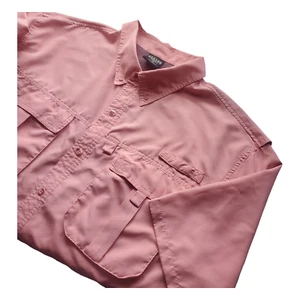Canyon Creek Mens Size XL Salmon Vented Button Down Shirt Short Sleeve Fishermen - Picture 1 of 6