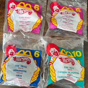 Vintage 90s McDonald's Hot Wheels Happy Meal Diecast Cars New SEALED_Lot of 4 - Picture 1 of 16