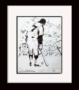 Leroy Neiman • ""Mickey Mantle 1963" - Piastra incorniciata personalizzata stampa artistica firmata - Foto 1 di 1