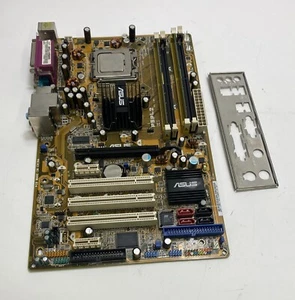 Asus P5PL2 REV. Placa madre 1.00G Socket 775 (LGA775) completa con placa trasera - Imagen 1 de 4