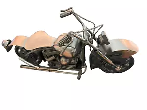 Handmade Metal Motorcycle Model Collection Motorbike Sculpture Craft Boys Gift - Picture 1 of 8