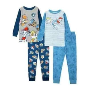 Caracter Nicklodeon Paw Patrol Kids' 4-Piece Cotton Pajama Set - Picture 1 of 5