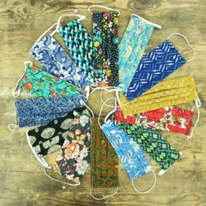 Gesichtsmaske Wendbar Leicht 100% Baumwolle Weich Abdeckung Waschbar Null Waste - Picture 1 of 234