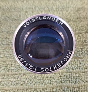Vintage Voigtlander Projektos f2,5/80 mm Projektionslinse, 34 mm Halterung - Deutschland - Bild 1 von 12