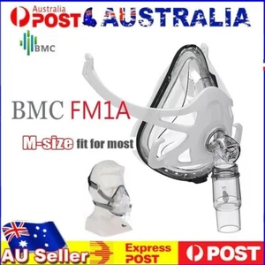 New BMC FM1A Face CPAP Nasal Mask with Adjustable Headgear for Sleep Apnea - Picture 1 of 12
