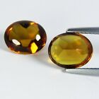 500Ct Fine Collection Natural Citrine 10Xm Oval Buff Top Cut Matching Pair Vdo