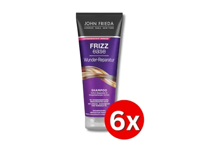 6er Pack JOHN FRIEDA Frizz Ease Wunder Reparatur Shampoo und Conditioner 50ml