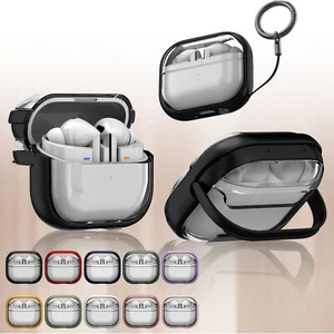 For Samsung Galaxy Buds 3/3pro Slim Clear Shockproof Protective Case w/ Keychain - Picture 1 of 21