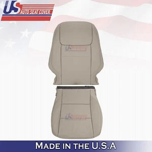 2017 to 2020 Fits Toyota Sienna Driver Bottom & Top Leather Seat Cover Tan - Picture 1 of 11