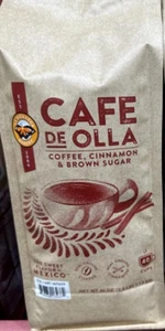 CAFE de OLLA Zimt Braun Zucker Gewürzt Mexikanischer Dunkler Röstkaffee 2,5 Pfund Beutel - Bild 1 von 3