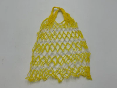 Vintage Mesh Net Grocery Bag Braided Handles Nylon? Plastic? NWOT 60S/70S - Image 1 of 4