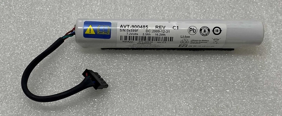 NetApp X1848A 17Wh 7.4V 2.3Ah Li-Ion Battery 271-00010 for FAS2020/50 Controller - Image 1 of 1