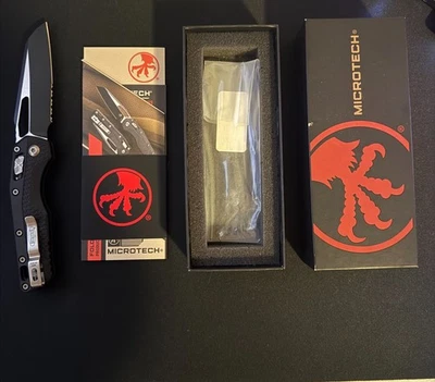 MICROTECH MSI RAM-LOK MIDNIGHT TIGER POLYMER S/E BLACK M390 BLADE - Image 1 of 3