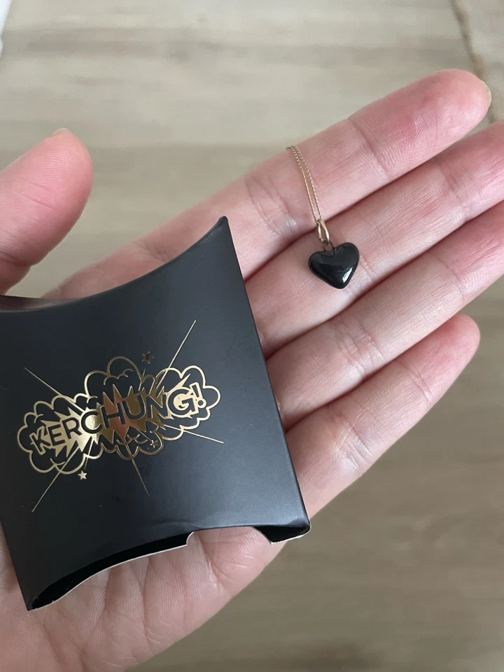 Kerchung Black Heart Pendant - Image 1 of 3