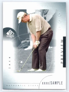 2001 SP Authentic Preview SAMPLE #35 Jack Nicklaus STAR - Picture 1 of 3