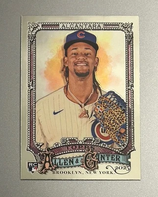 2025 Topps Allen & Ginter Chrome KEVIN ALCANTARA RC #83 Chicago Cubs Rookie - Image 1 of 2