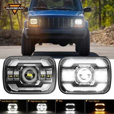 Faro LED Auxbeam 7x6" haz alto/bajo DRL para Mitsubishi Mighty-Max 1983-1995 Foto 1 de 4