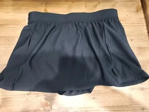 NUEVA Falda de Natación Para Mujer Verde Aqua Talla Mediana Dividida Negra - Imagen 1 de 6