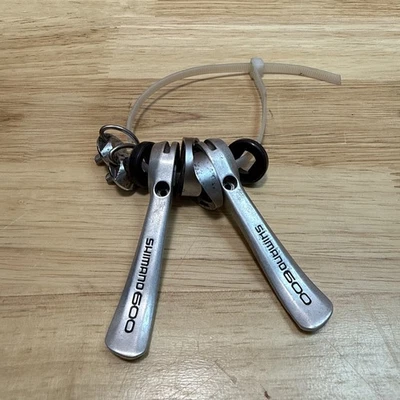Vintage Shimano 600 Shift Lever Set Friction Down Tube Braze 1980s - Image 1 of 4