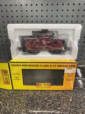 MTH RAIL KING O SCALE BALTIMORE & OHIO STEEL CABOOSE 30-77033 Rare Red Open Box - Image 1 of 4
