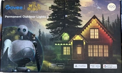 Govee Permanent Outdoor Lights 2, 100ft RGBIC Outdoor Lights 72 LED Lights….. - Image 1 of 4