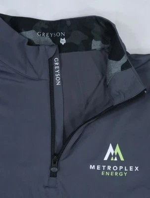 GREYSON TATE 1/4 ZIP PULLOVER 3XL MOCK NECK GOLF METROPLEX ENERGY RACETRAC LS - Image 1 of 4