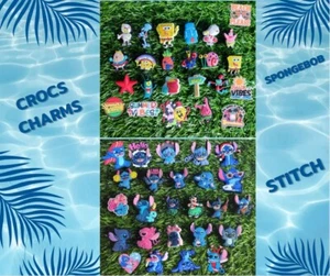 New Stich Lil Sponge Cartoons Shoe Decorations for Crocs ($2 Each) - Picture 1 of 54