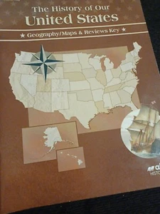 The History of Our United States Geography/Maps & Reviews Grade 4 Teacher Key - Picture 1 of 3