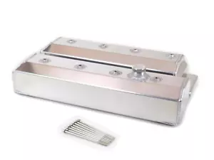 Canton 65-208 Valve Covers For Small Block Chevy LT1 Corvette 92-96 Fabbed Alum - Picture 1 of 7