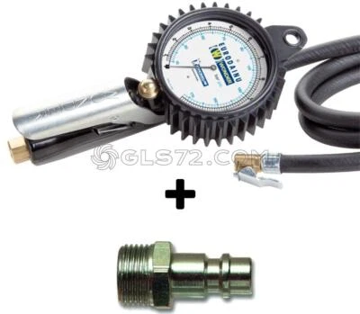 PISTOLA GONFIAGGIO WONDER BY MICHELIN BAR PSI MANOMETRO PNEUMATICI GOMME + RACC - Image 1 of 4