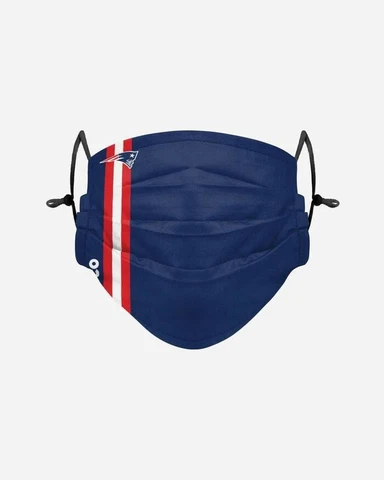 New England Patriots NFL Football Face Mask cover, Left Blue,Foco Fast Shipping Cover