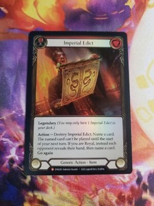 Imperial Edict Rainbow Foil NM Dynasty FAB Flesh and Blood