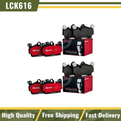 Pastillas de freno delanteras + traseras de cerámica Brembo de alta calidad para Fiat 500L 2014-2018 Foto 1 de 4