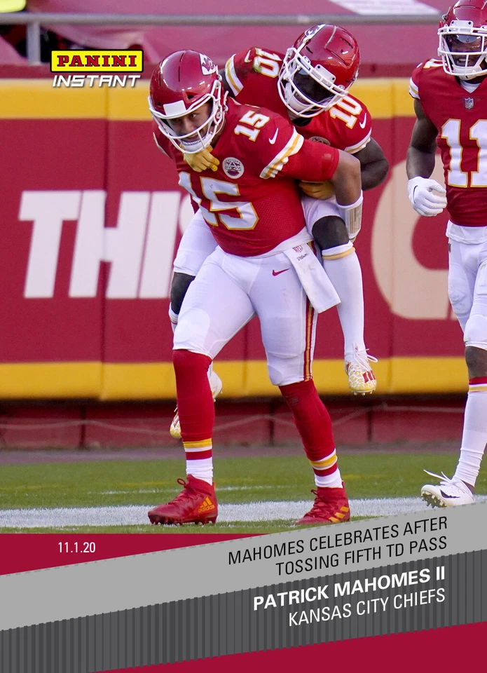 2020 PANINI INSTANT #93 PATRICK MAHOMES II - SSP - 1 OF ONLY 156 CARD PRINT RUN  - Image 1 of 1