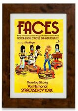 Rod Stewart & Faces at Syracuse New York (1972) Concert Poster Framed Print 