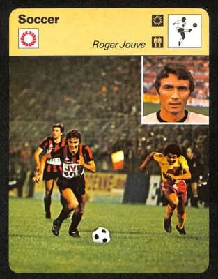 1977 Sportscaster #4021 Roger Jouve Series 40 Soccer Futbol NM/NM+  D82706 - Image 1 of 2