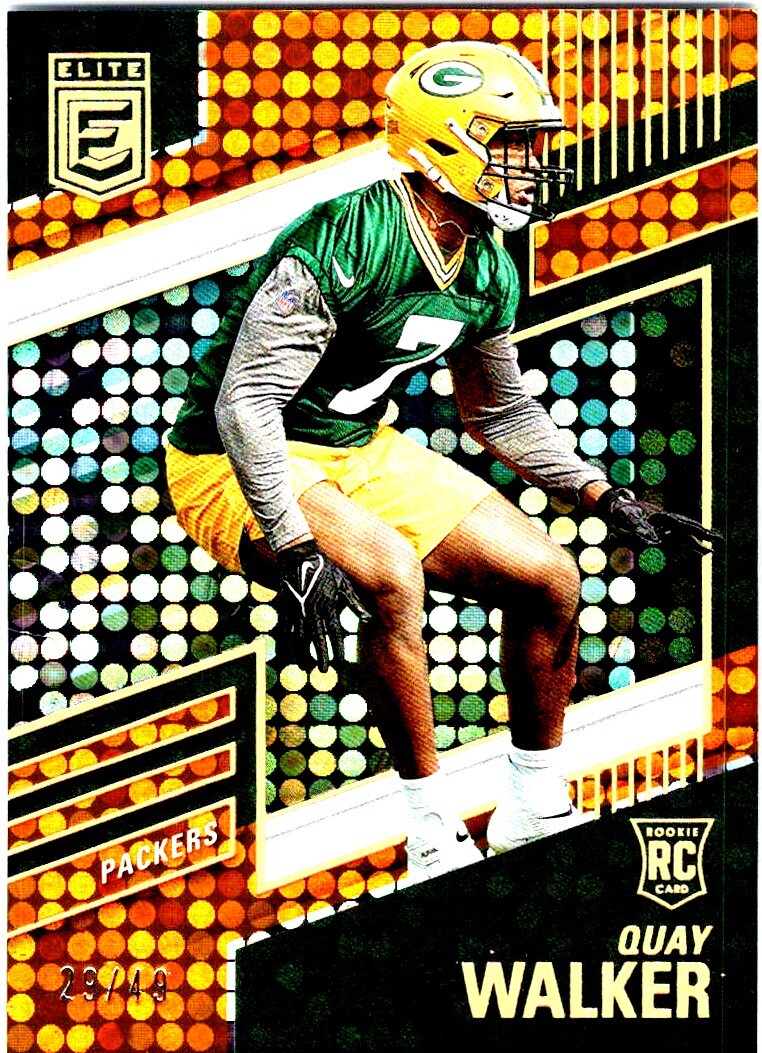 2022 DONRUSS ELITE FOOTBALL QUAY WALKER /49 ROOKIE ORANGE SP GREEN BAY PACKERS