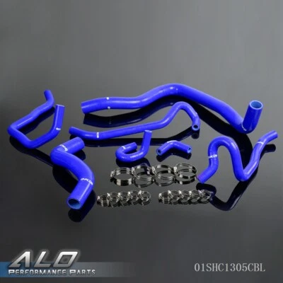 Fit For 92-00 Honda Accord CF4 CL1 SiR/T Blue Silicone Radiator Hose+Clamps Kit - Image 1 of 4