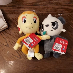 Pokémon: Pancham/Chimchar 8" Plush by Wicked Cool Toys BRAND NEW with Tags - Picture 1 of 4