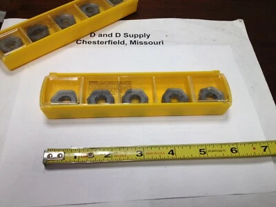 **Pack of 5** Kennametal 5550817, Carbide Milling Inserts, HNGJ75ANENGD, KCPM40