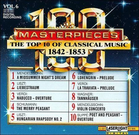 The Top 10 of Classical Music, 1842-1853 (CD) - Ex Library - - **DISC ONLY** Foto 1 de 1