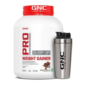 gnc pro performance weight gainer 3kg with shaker - Picture 1 of 4