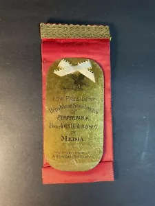 Republican State League Of PA Antique Tin Ribbon Hon. John B Robinson - Bild 1 von 10