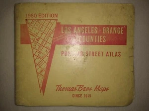 Thomas Bros Maps 1980 Los Angeles Orange Counties - Picture 1 of 7