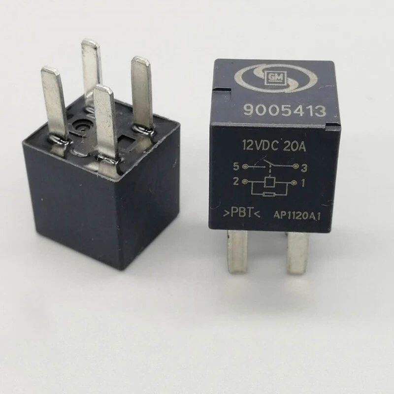 5Pcs GM 9005413 HFV11-12-H-R Automotive Relay 12VDC 20A 4 Pin - Image 1 of 1
